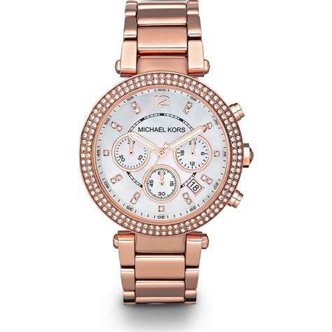 michael kors mk5491 ladies parker chronograph watch|Michael Kors parker chronograph rose gold.